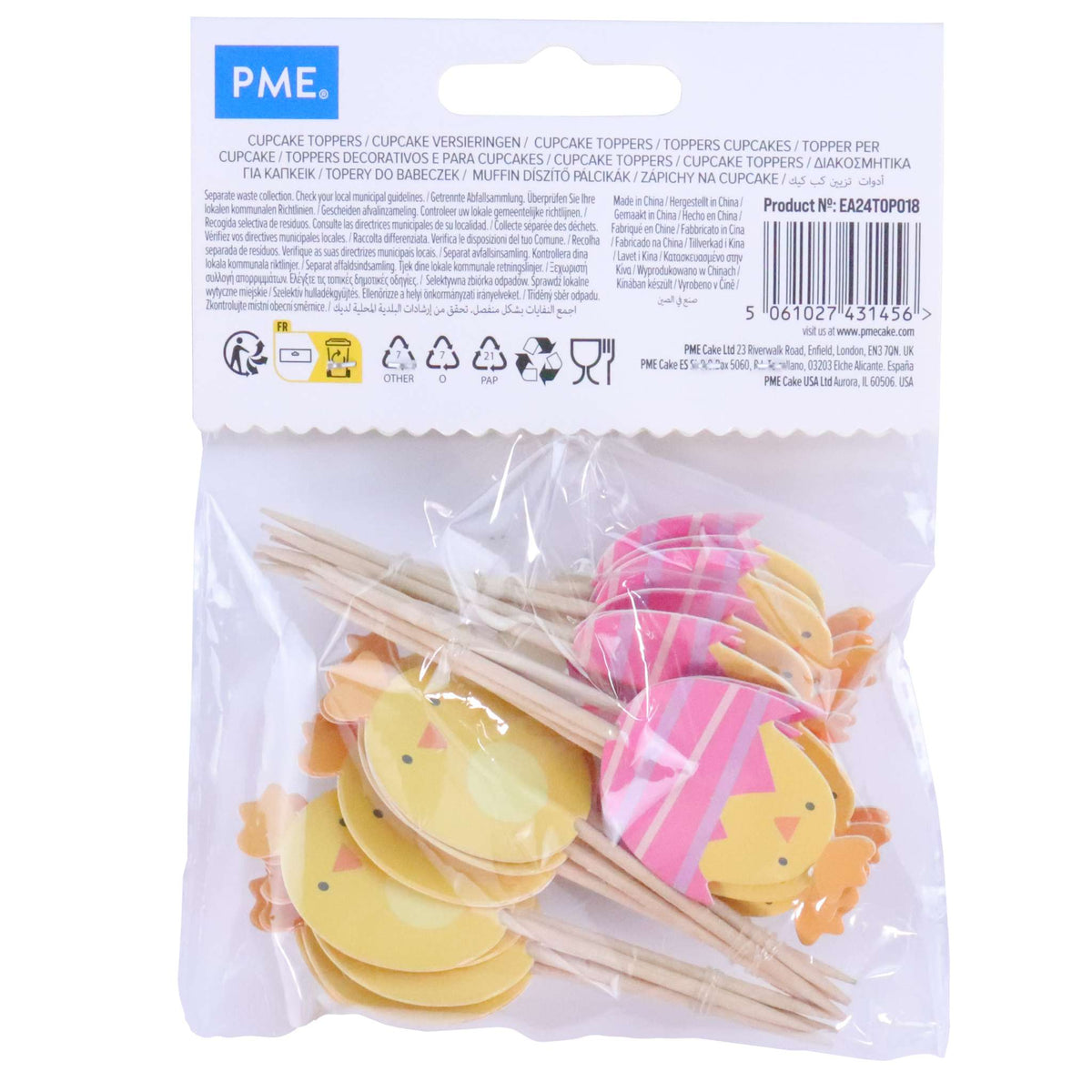 Easter Chicks Cupcake Toppers Pk/24