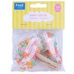 Ostern Kuchendeko Topper - Frohe Ostern (24 Stück)
