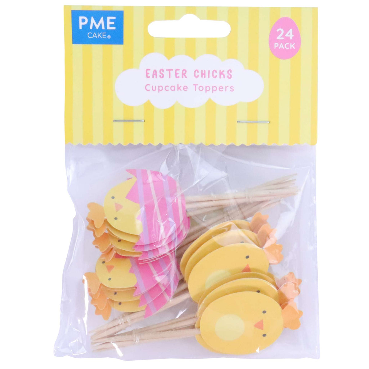 Easter Chicks Cupcake Toppers Pk/24