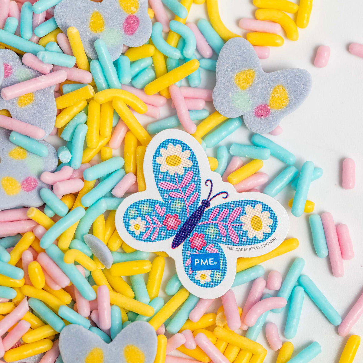 Sprinkles de Mariposas en Tonos Pastel (57g)