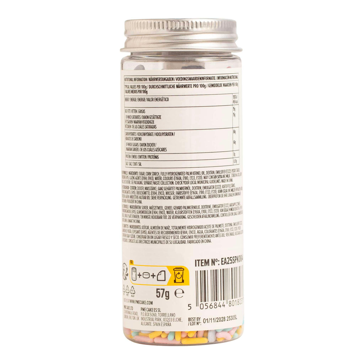 Sprinkles de Mariposas en Tonos Pastel (57g)
