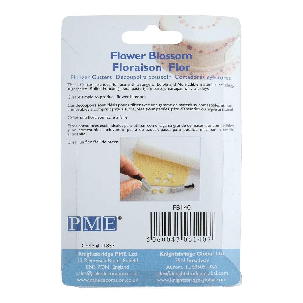 Flower Blossom Fondant Plunger Cutters Set Of 3