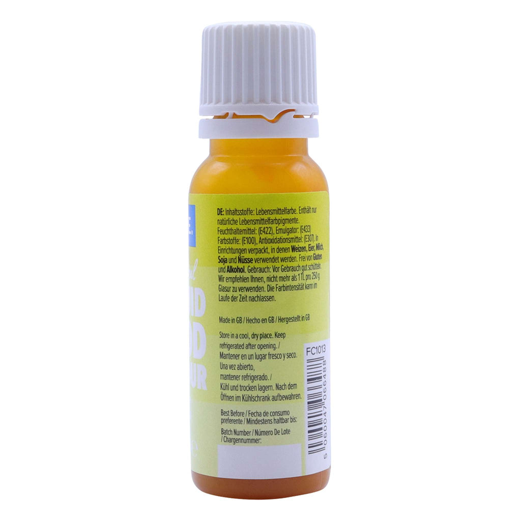 100% Naturel Colorant Alimentaire Liquides - Jaune (25ml)