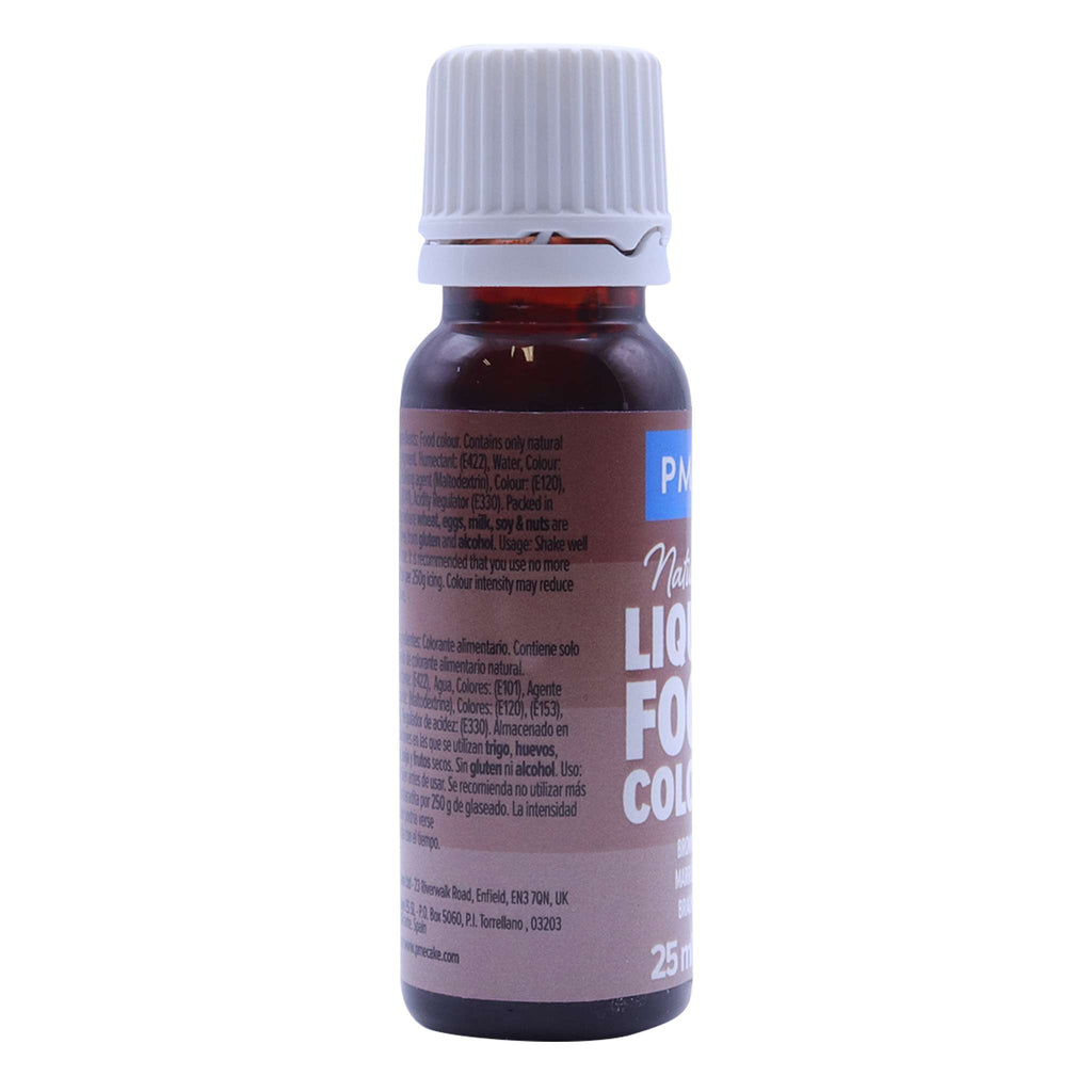 100% Naturel Colorant Alimentaire Liquides - Marron (25ml)