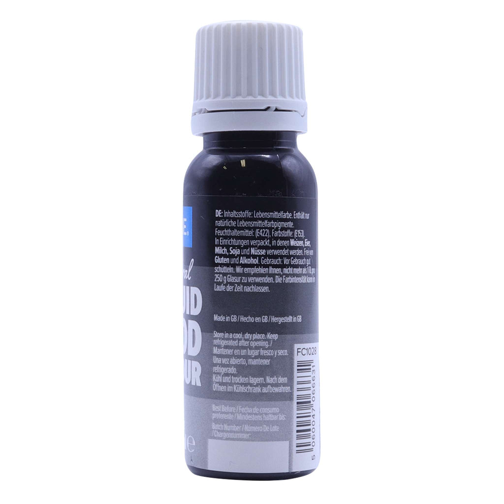 100% Naturel Colorant Alimentaire Liquides - Noir (25ml)