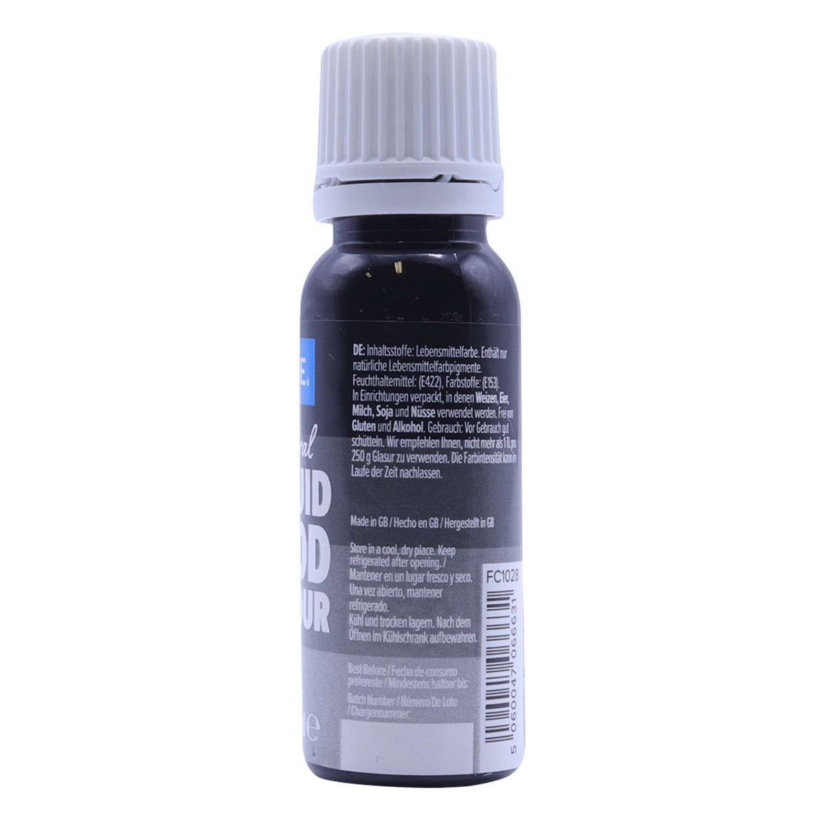 100% Naturel Colorant Alimentaire Liquides - Noir (25ml)