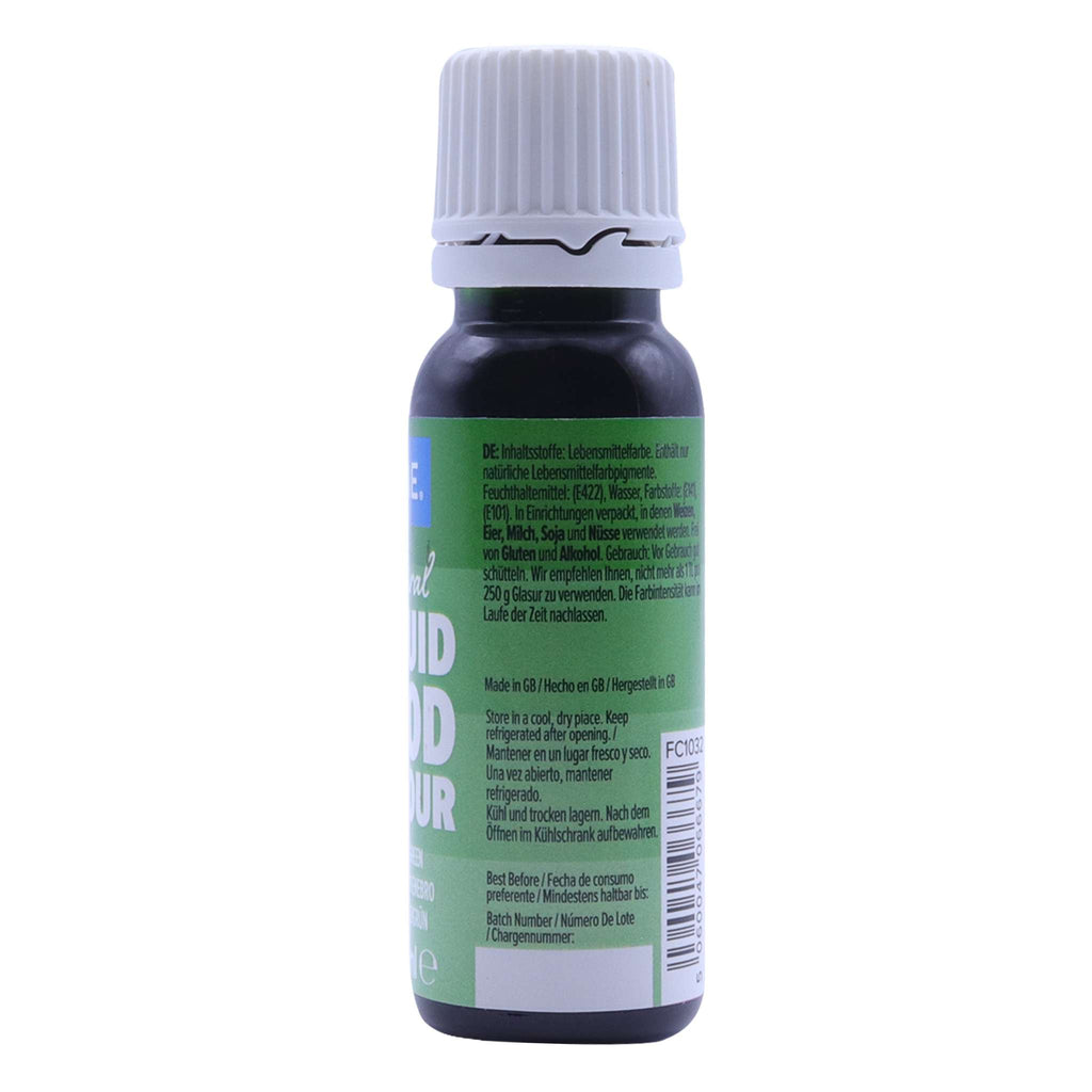 100% natürliches flüssiges Lebensmittelfarbstoff - Wacholdergrün (25ml)