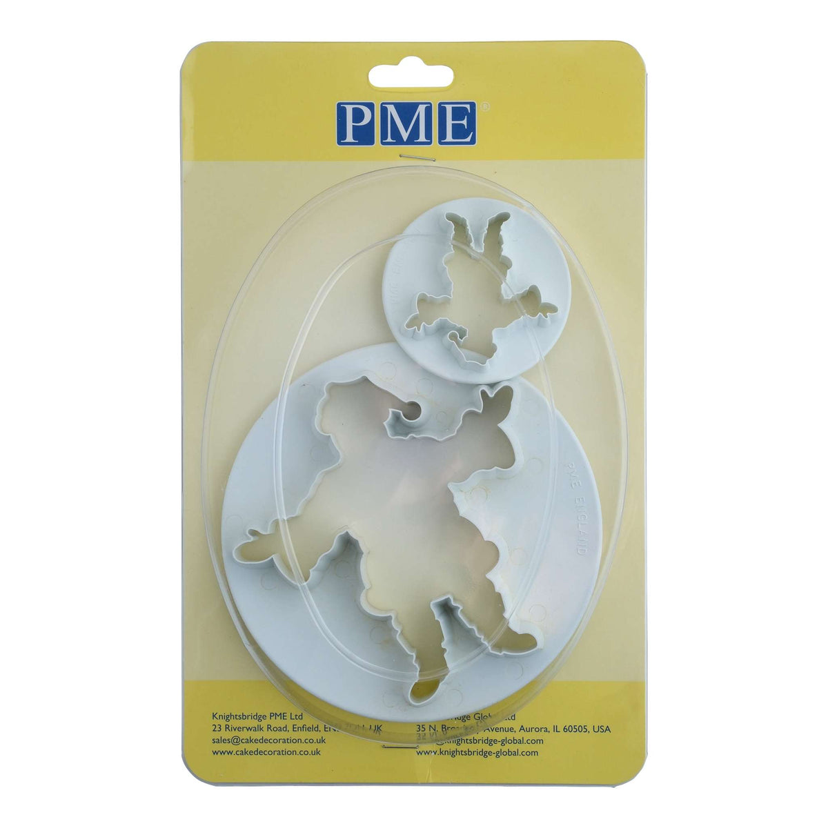 Plastic Uitstekers - Set van 2 Kerstmannen