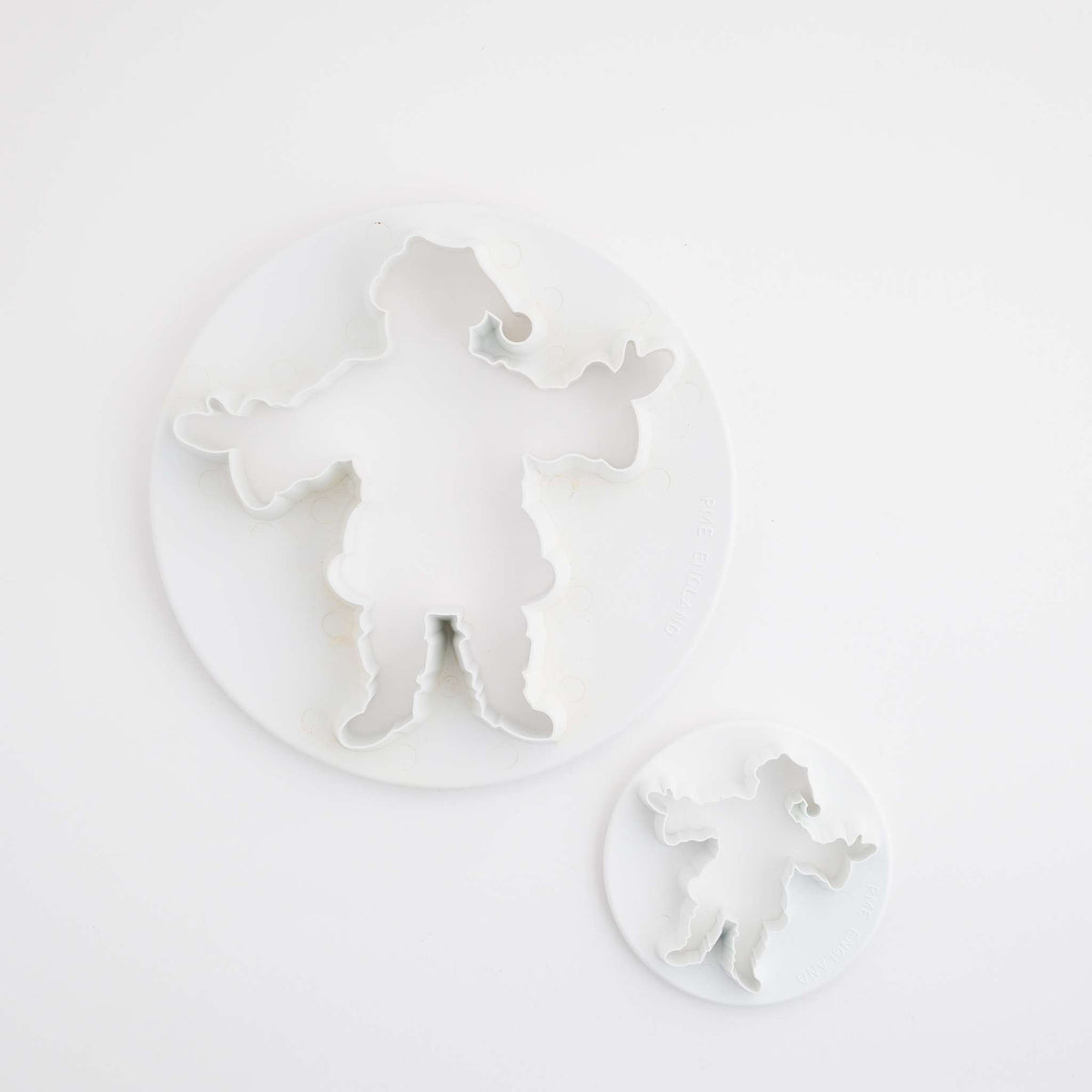 Plastic Uitstekers - Set van 2 Kerstmannen