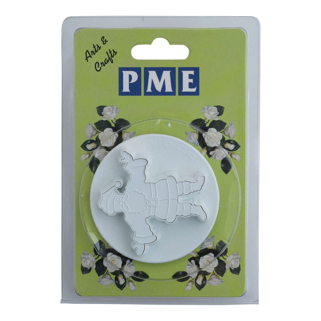 Medium Embossed Father Christmas Fondant Plunger Cutter