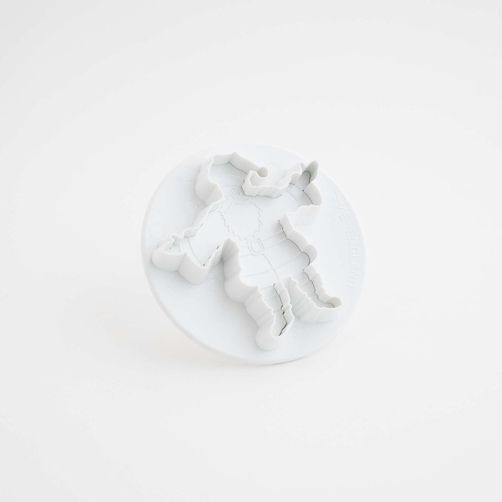 Medium Embossed Father Christmas Fondant Plunger Cutter