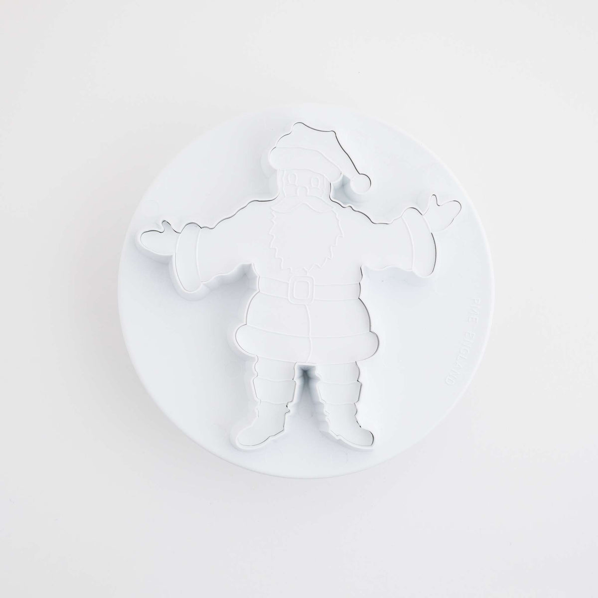 Large Embossed Father Christmas Fondant Plunger Cutter