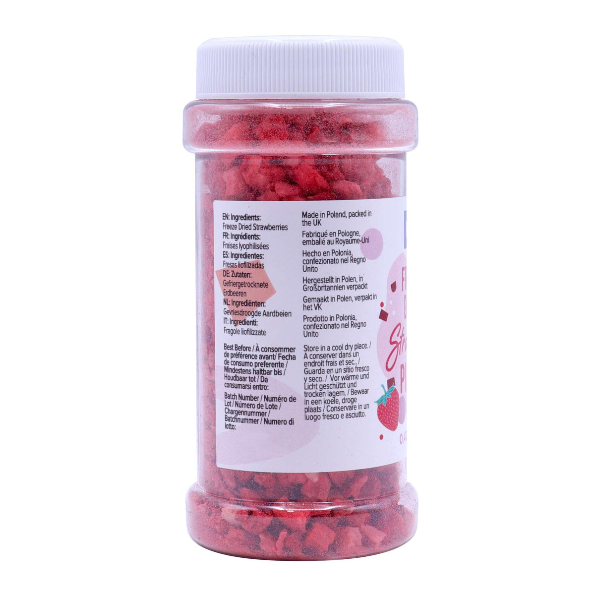 Freeze Dried Strawberry Pieces (10g / 0.35oz)