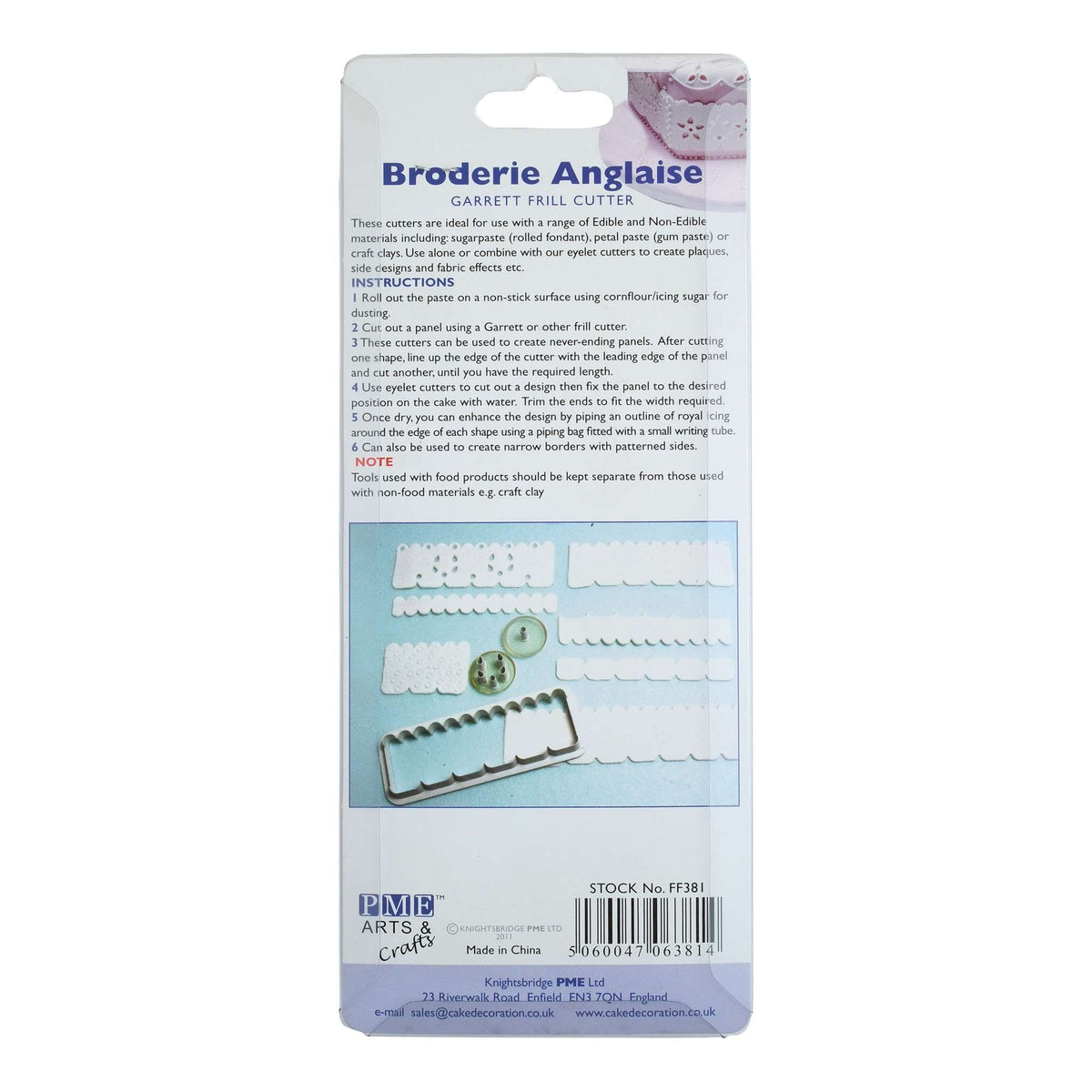 Emporte-pièces Broderie - Volant Garrett Frill - Pk/3 (139 x 44mm / 5,5 x 1,7 po)