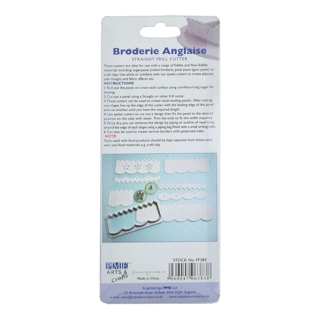 Broderie Ausstecher - Straight Frill (139 x 51mm / 5,5 x 2")