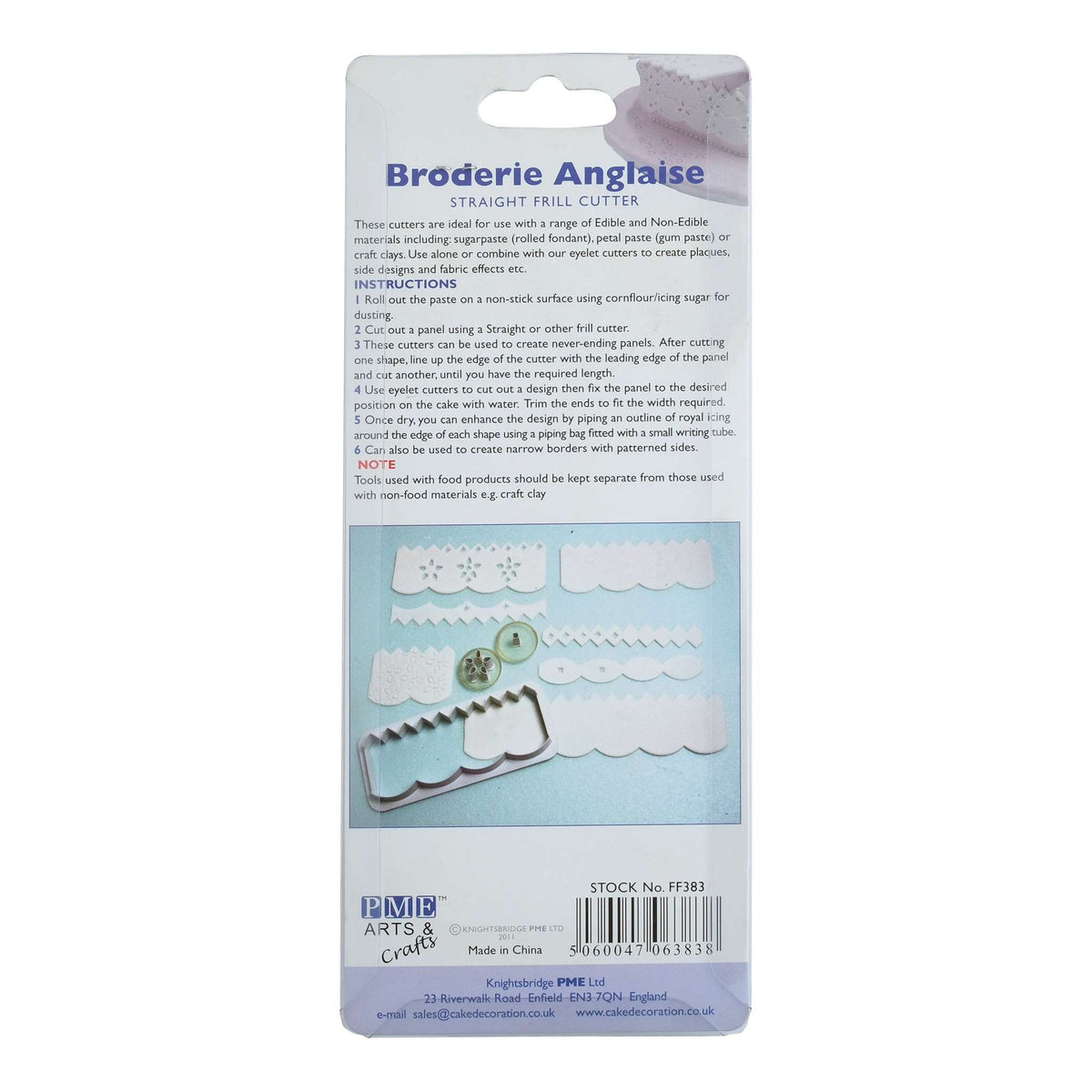 Emporte-pièces Broderie - Volant Droit (139 x 51mm / 5,5 x 2 po)