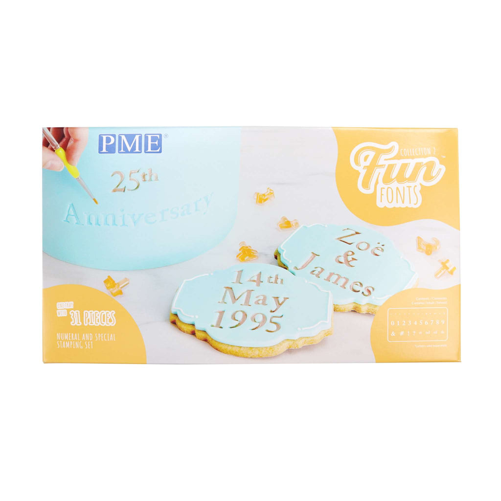 Fun Fonts - Zahlen und Sonderzeichen der Kollektion 2