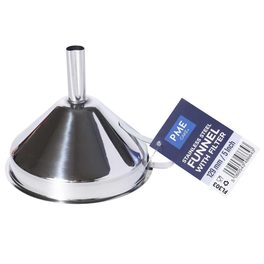 Entonnoir en acier inoxydable (12,9cm / 5 pouces)