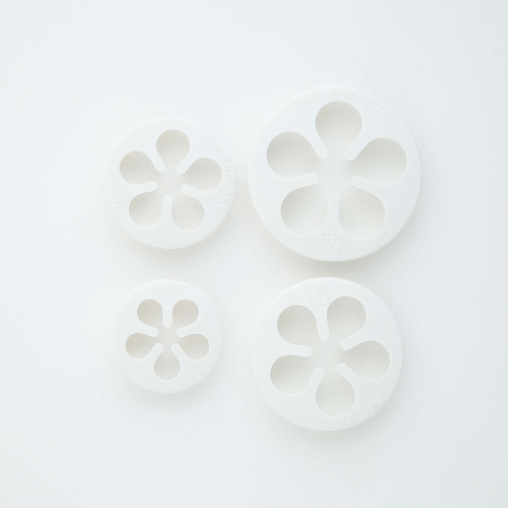 Five Petal Fondant Cutters Set Of 4