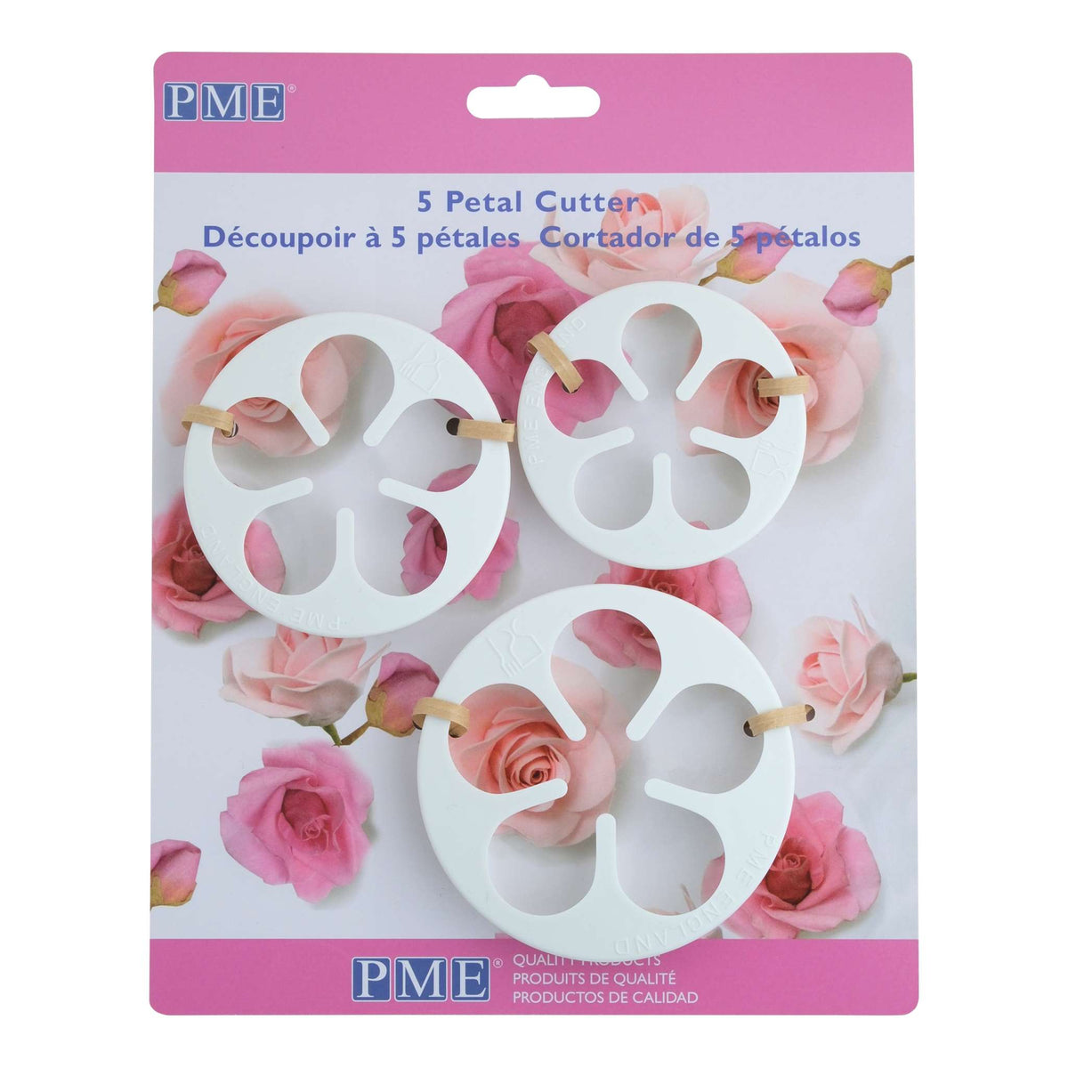 5 Petal Fondant Cutters Set Of 3