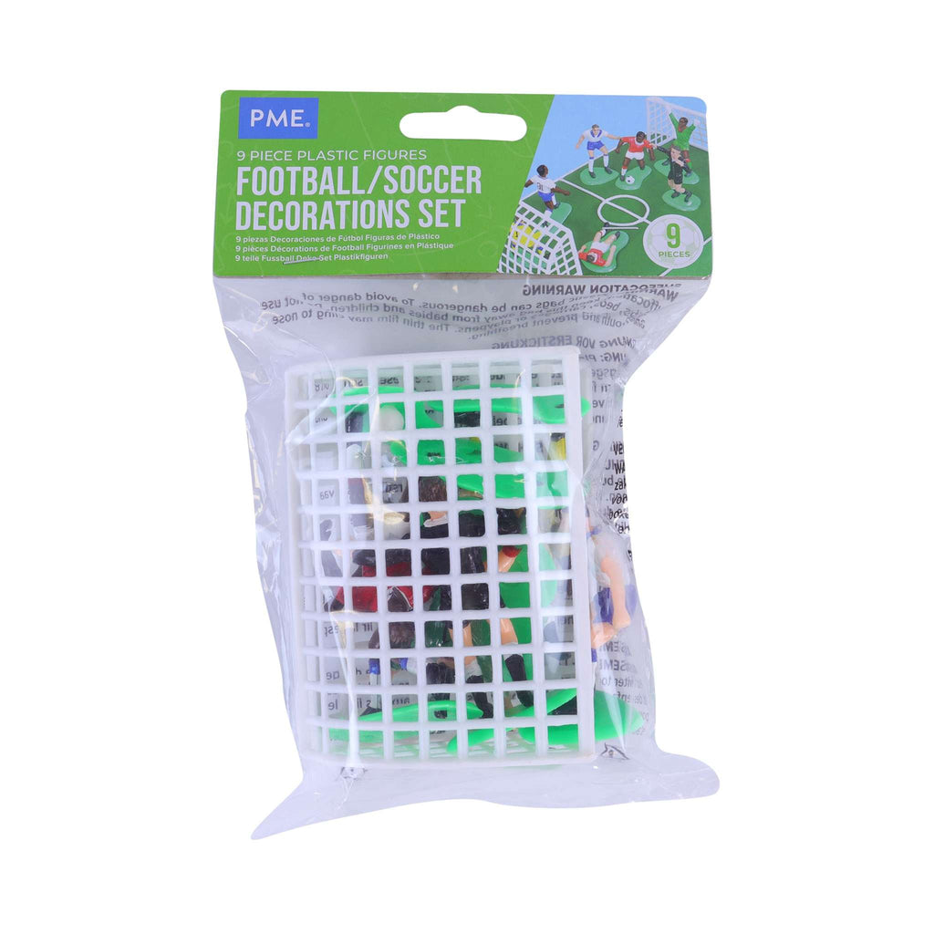 Fußball/Fußball Tortenaufsatz Set mit 9 Stück