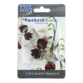 Cortadores de Pétalo de Flor Fucsia de Acero Inoxidable, Juego de 3