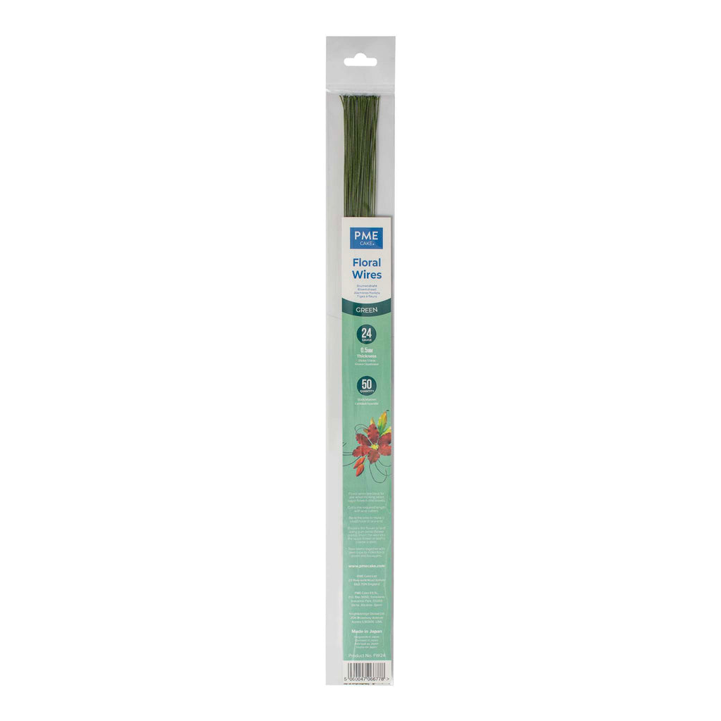 Bloemen Draad - Groen 24 Gauge (36cm x 14,2")