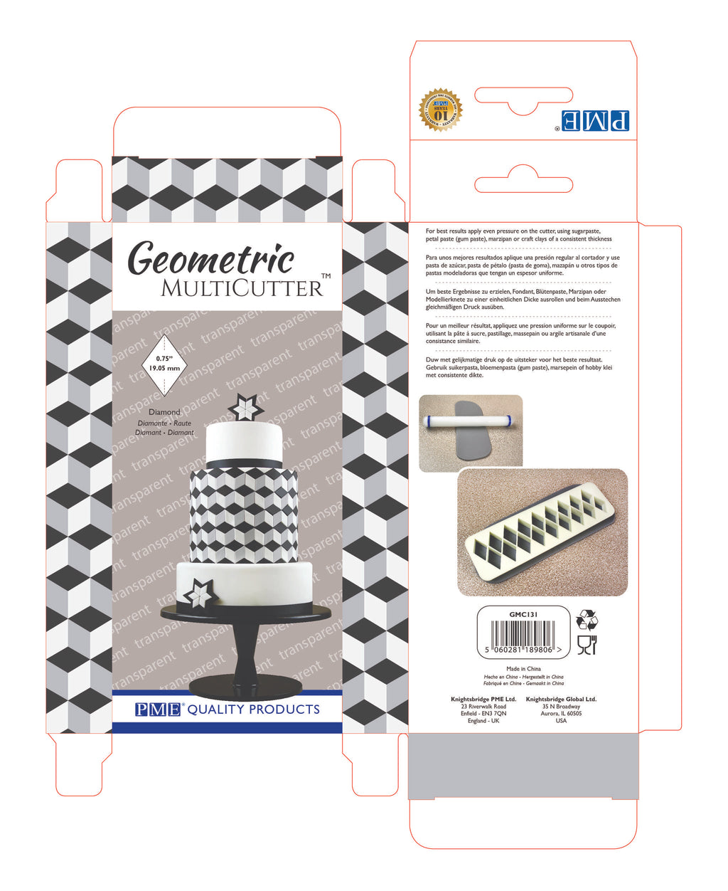 Multicortador Geométrico - Rombo, Tamaño Pequeño