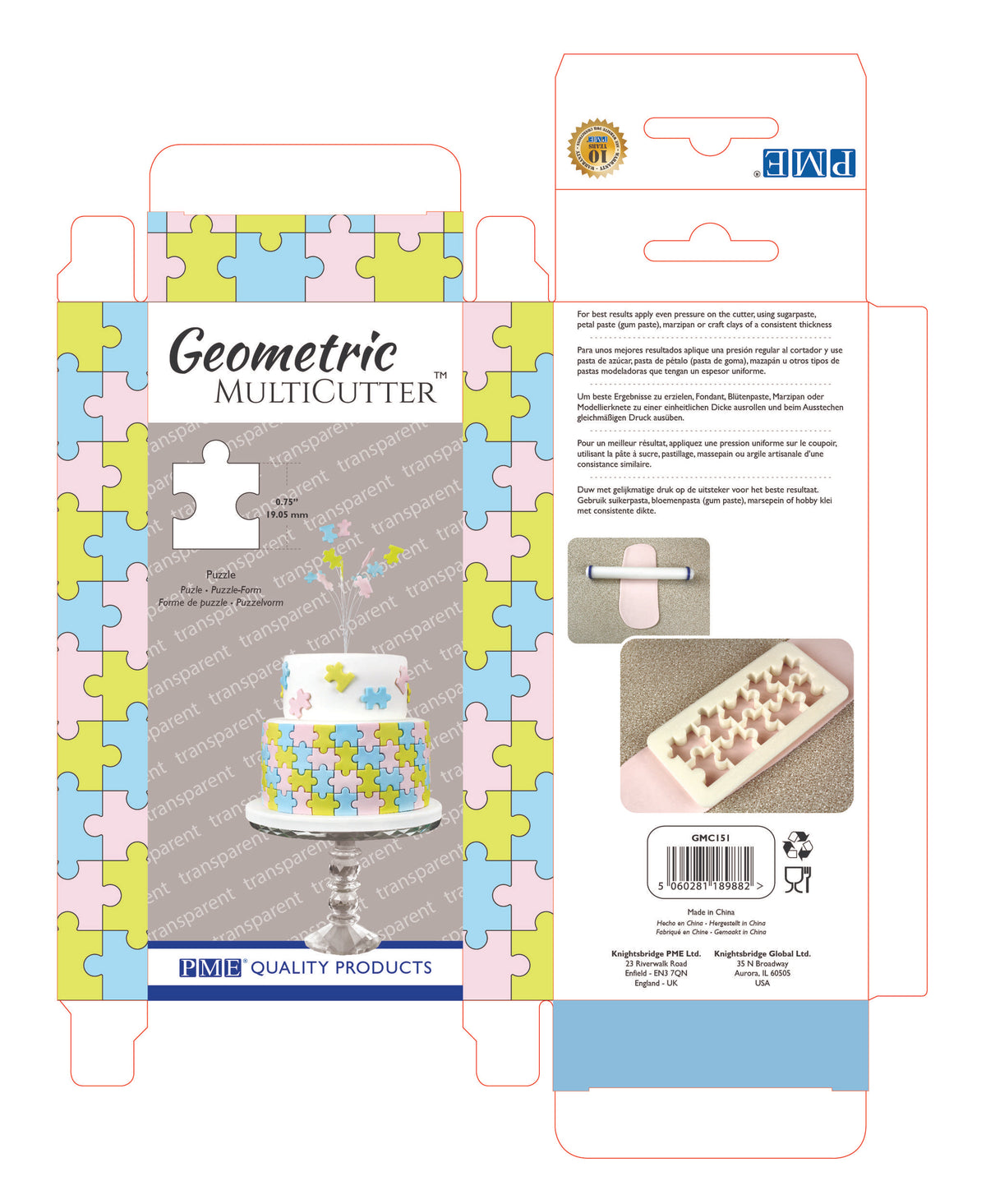 Geometrischer MultiCutter - Puzzle, klein