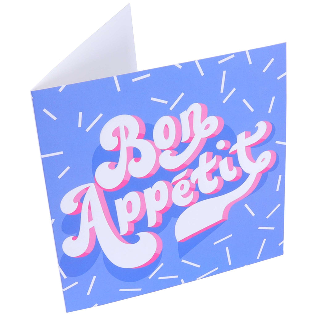 Bon Apetitie' Blue Grußkarte