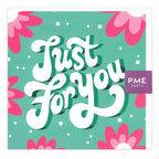 'Just for you' Groene Wenskaart