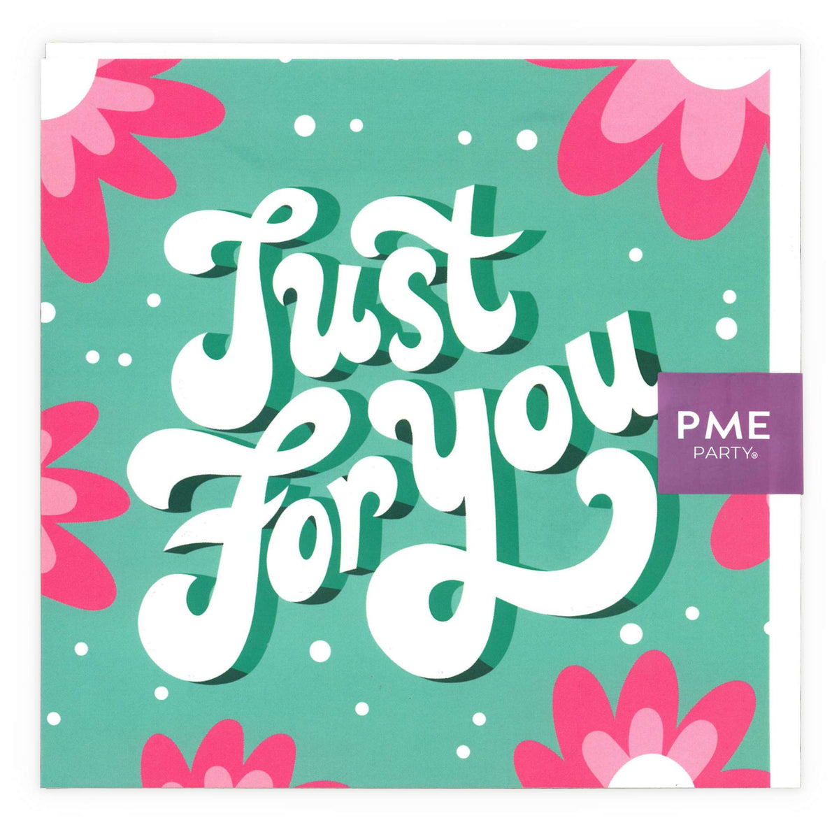 'Just for you' Groene Wenskaart
