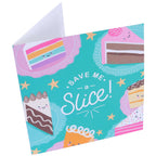 Save Me a Slice' Green Grußkarte