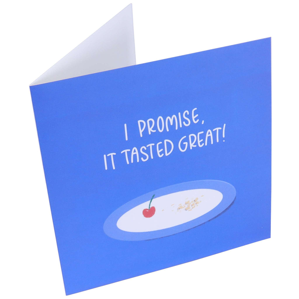 It tasted great' Grußkarte
