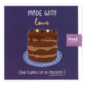 With love and chocolate' Grußkarte