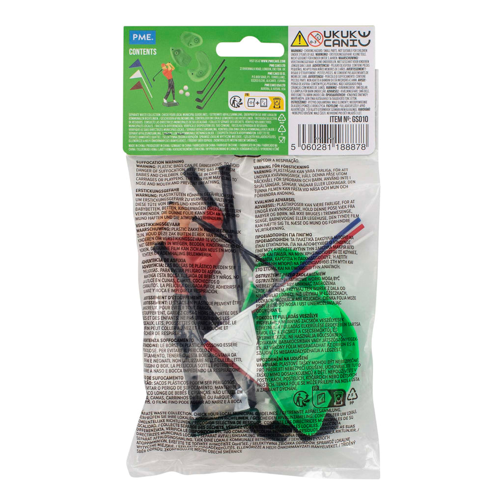 Golf Tortenaufsatz Set mit 13 Stück