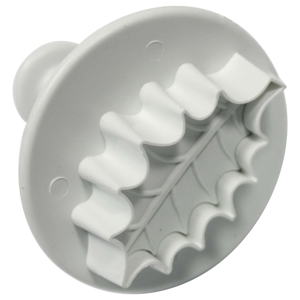 Small Veined Holly Leaf Plunger Cutter (23mm)