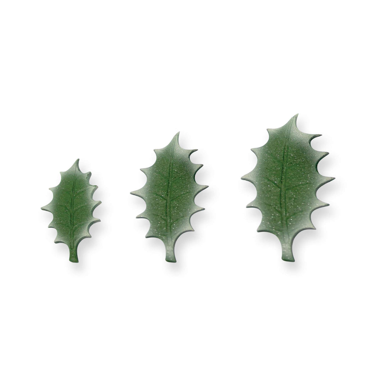 Large Veined Holly Leaf Plunger Fondant Cutters Set Of 3