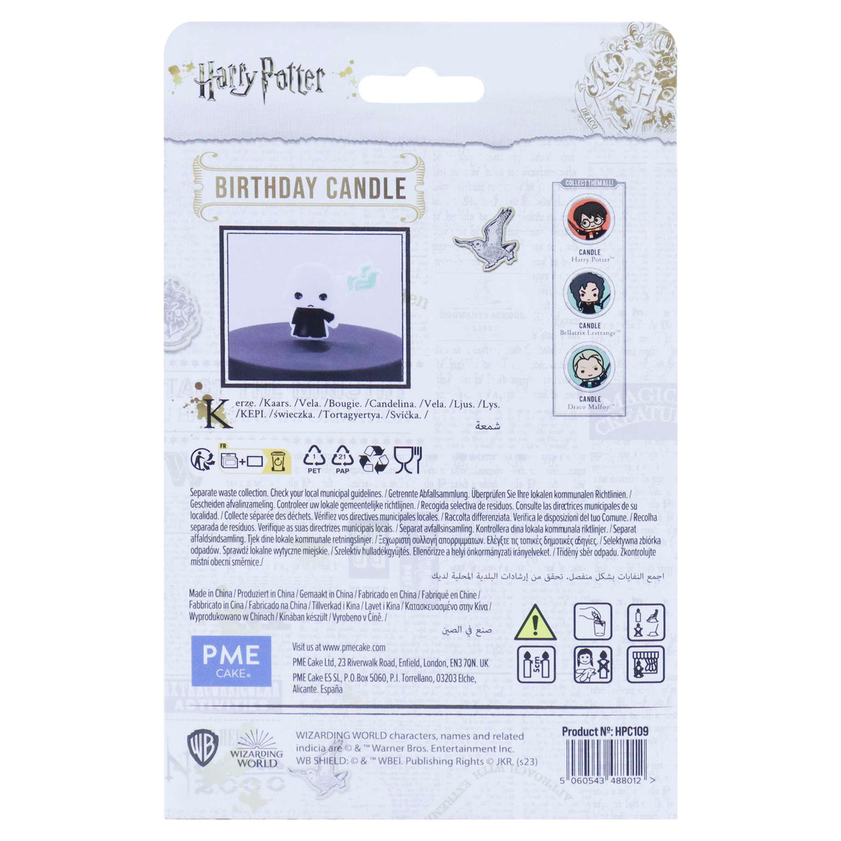 Lord Voldemort Character Candle