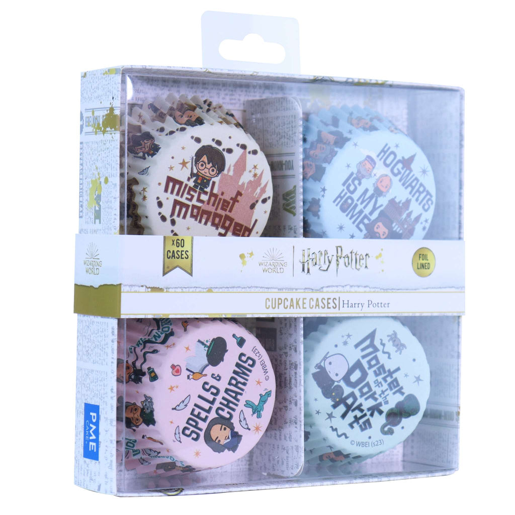 Harry Potter Cápsulas para Cupcakes Forradas de Aluminio, Set de 60, Hechizos