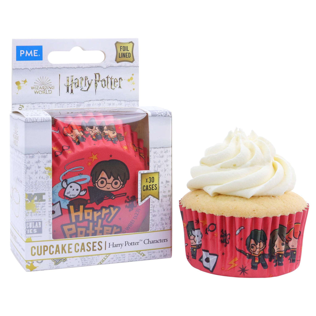 Harry Potter Caissettes à cupcakes en Aluminium, 30 pièces, Les Bons Personnages