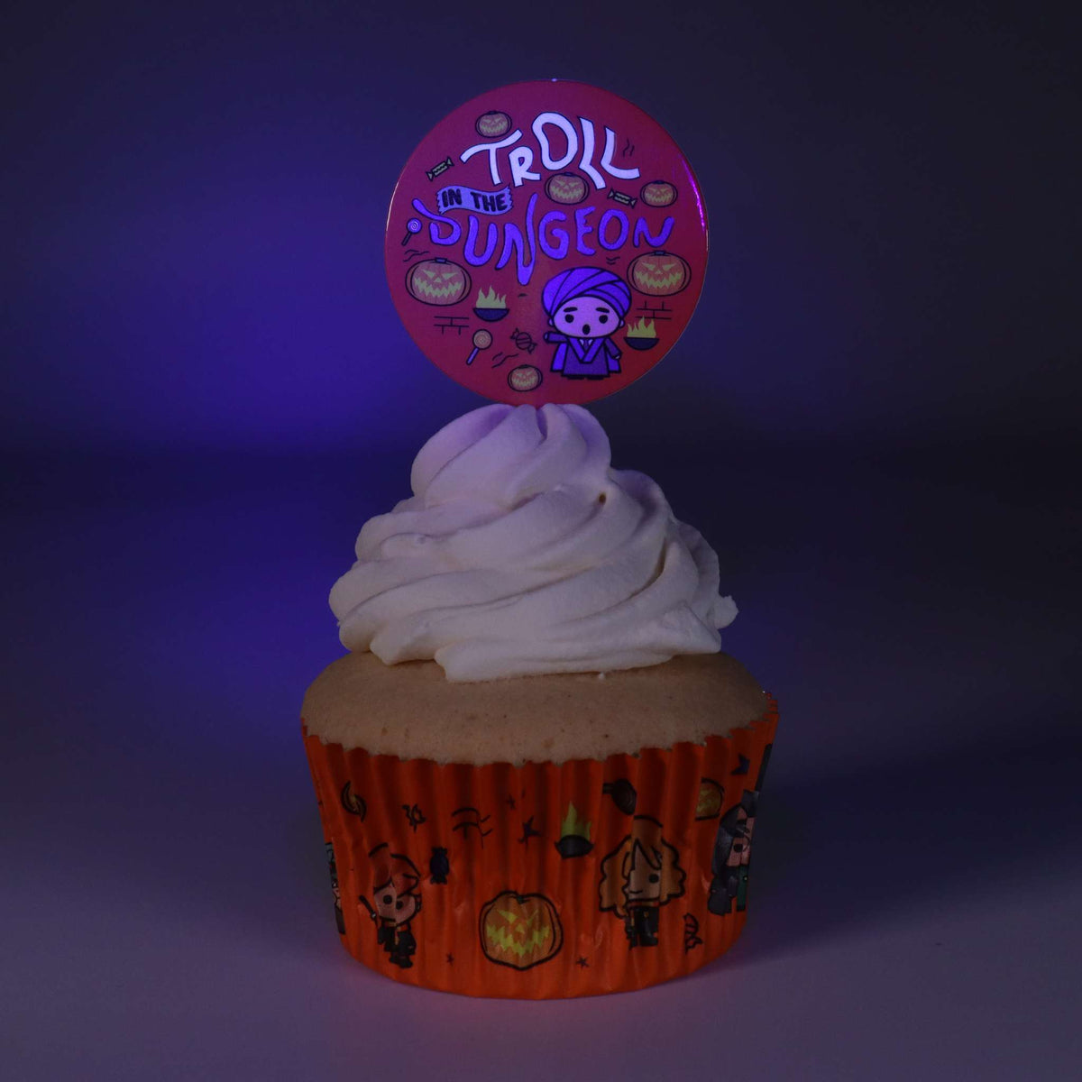 Harry Potter Set de 24 caissettes à cupcakes et toppers, Troll dans les Cachots