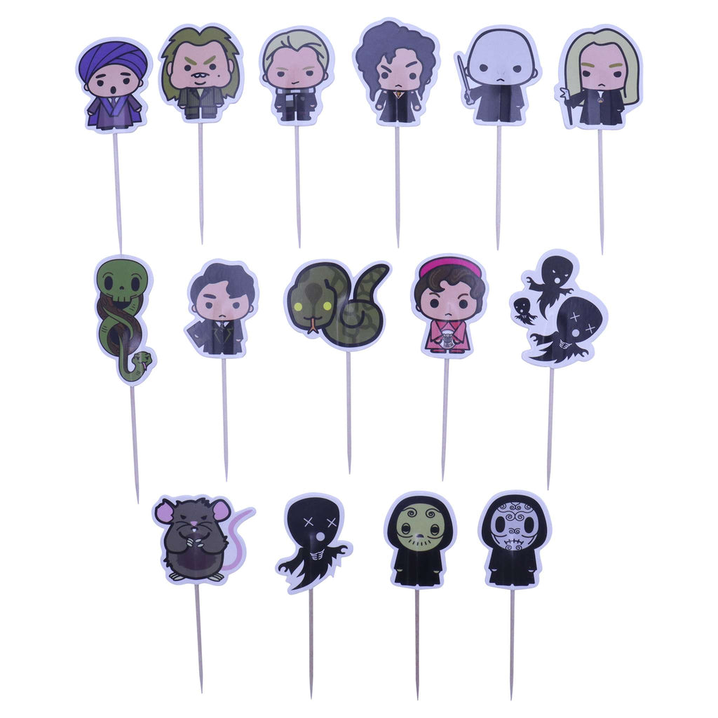 Harry Potter Taarttoppers, 15 stuks, De Duistere Kunsten