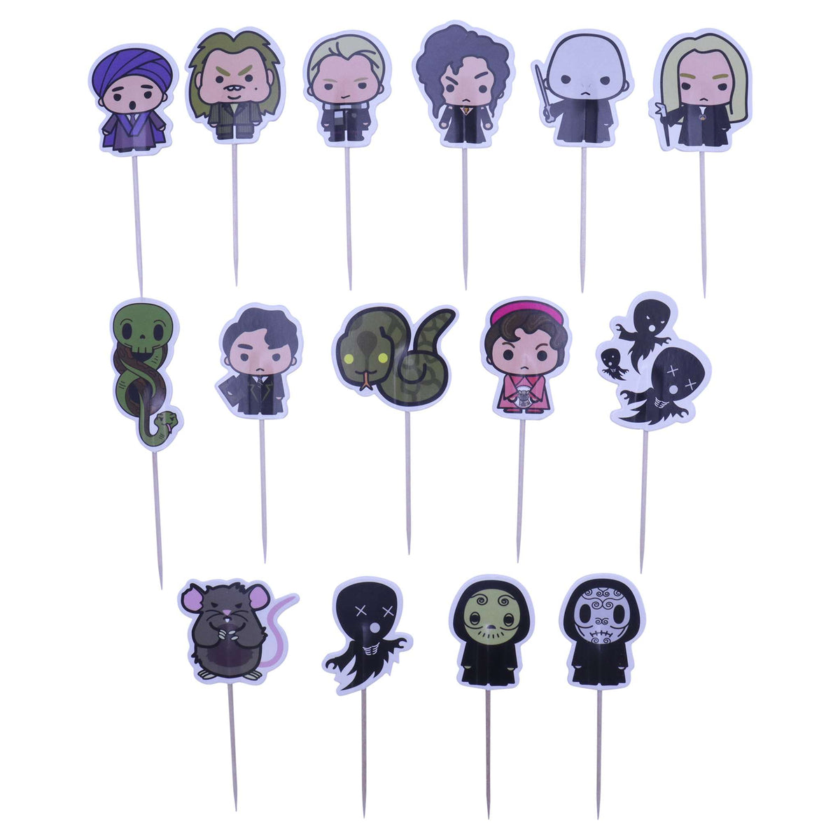 Harry Potter Toppers para Pasteles, Set de 15, Las Dark Arts