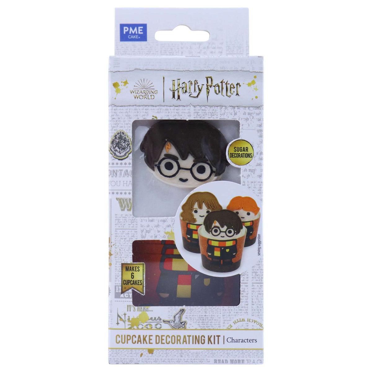 Harry Potter Kit de Décoration pour Cupcakes avec Harry, Ron et Hermione