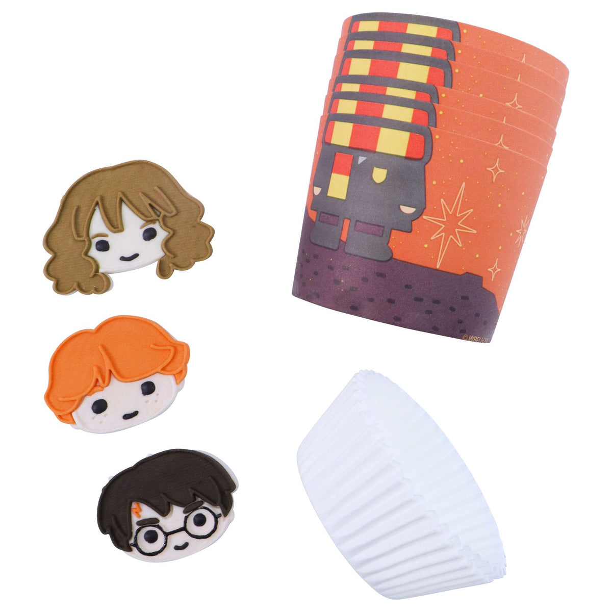 Harry Potter Kit de Décoration pour Cupcakes avec Harry, Ron et Hermione