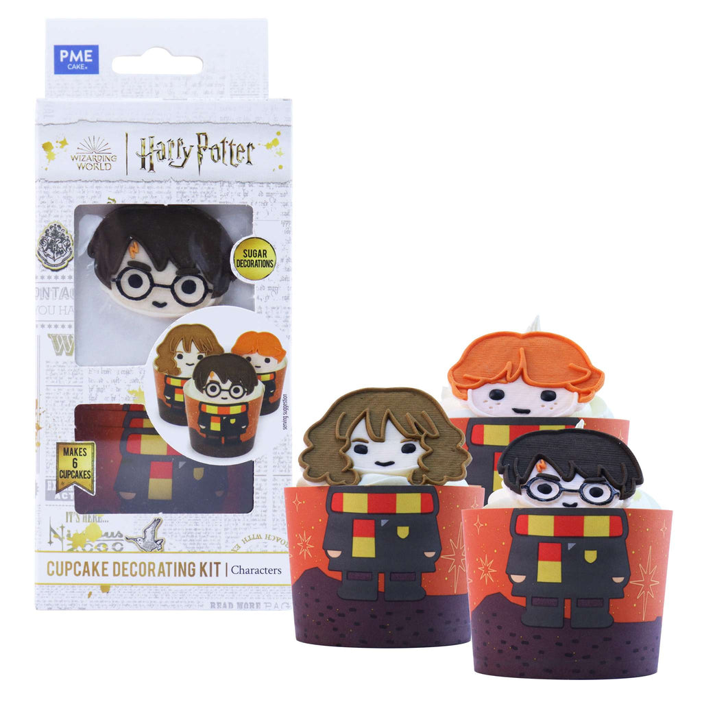 Harry Potter Cupcake Decoratie Kit met Harry, Ron & Hermione