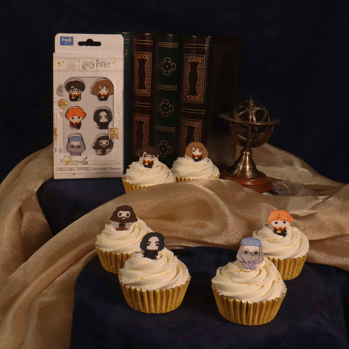 Harry Potter Essbare Zucker Tortenaufsatz, 6er-set, Charaktere