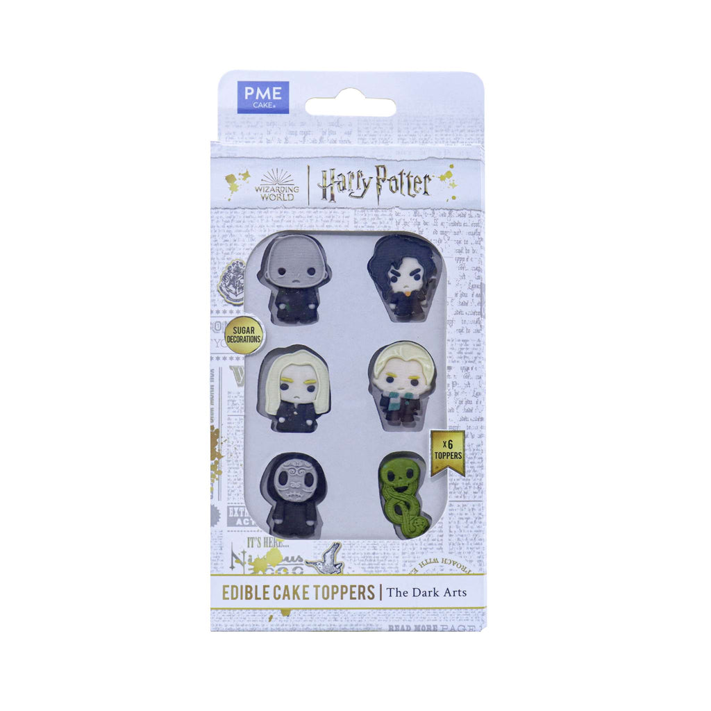 Harry Potter Set de 6 Toppers de Cupcakes Comestibles, Dark Arts