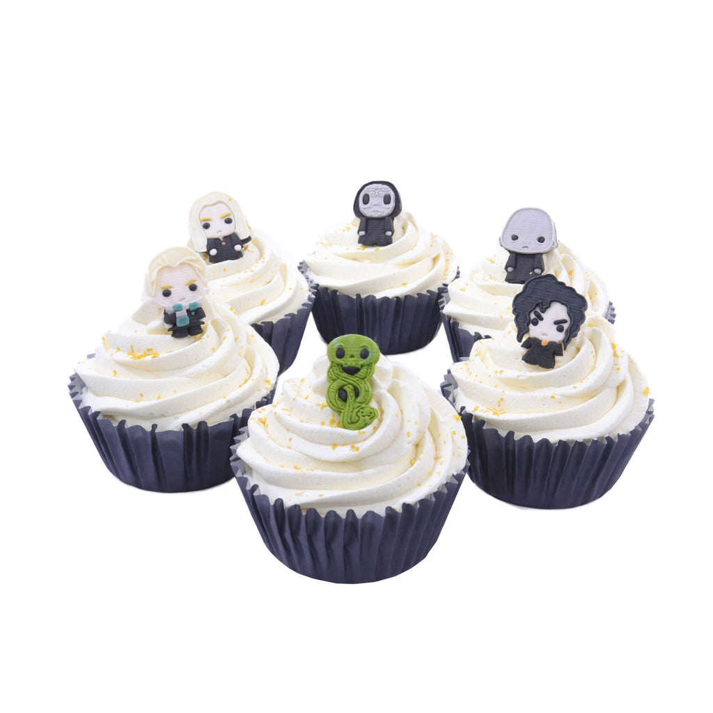 Harry Potter Set de 6 Toppers de Cupcakes Comestibles, Dark Arts
